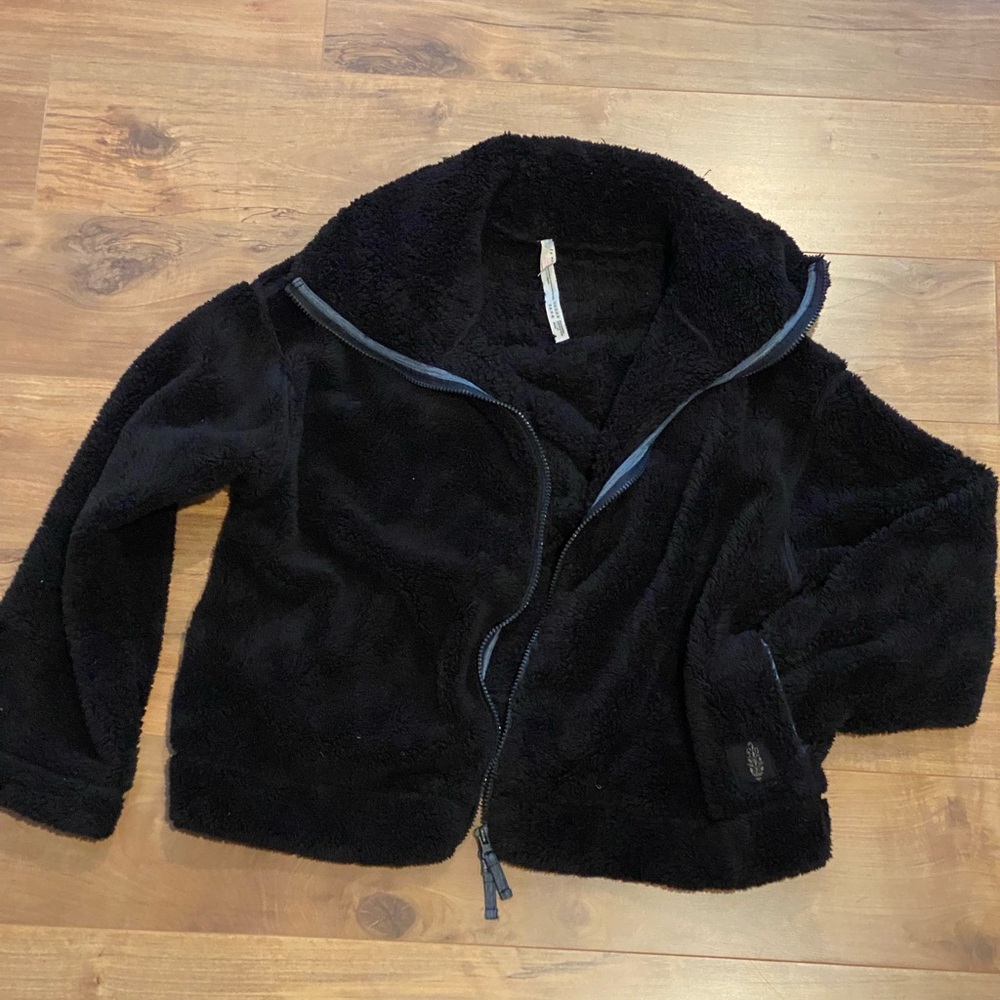 FP Movement Cozy Black Fleece Jacket